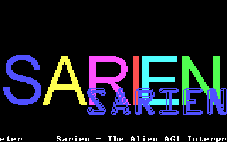 screenshot of Sarien intro